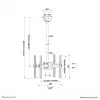 Neomounts NM-C440DBLACK Uchwyt sufitowy do dwóch monitorów/TV 32-60 cali - wys. 56-91 cm