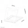Neomounts NSLS075Czarny podstawka pod laptop 10-16 cali - składana - kompaktowa - uniwersalna