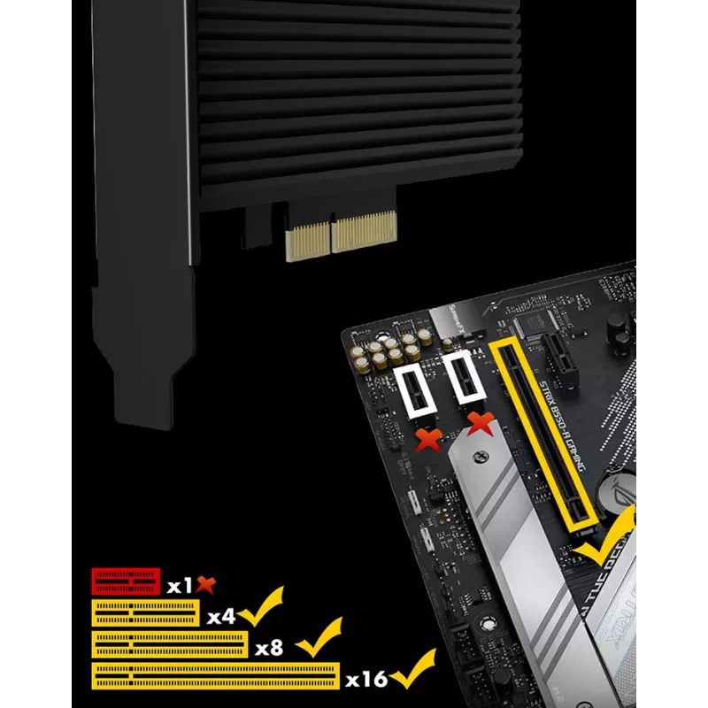 ICY BOX IB-PCI208-HS karty interfejsów/adapter Wewnętrzny M.2