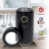 Młynek do kawy żarnowy Adler AD 4446bg — 150 W, pojemnik na ziarna 75 g, żarna ze stali nierdzewnej, sterowanie przyciskowe, czarny