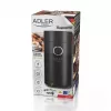Burr grinder Adler AD4446BS — 150 W, stainless steel burrs, 75 g bean hopper, Czarny