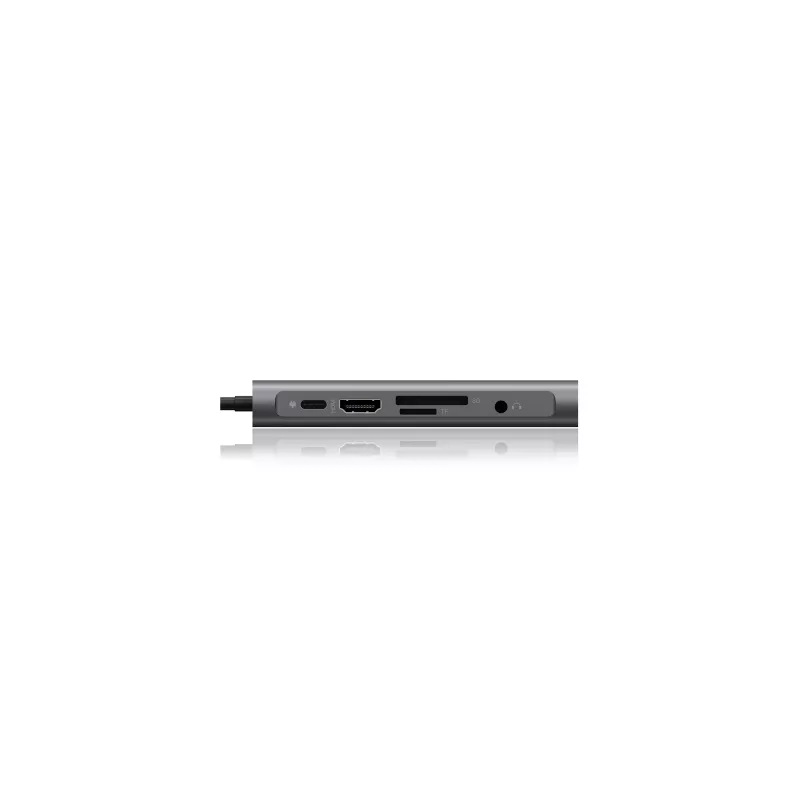 ICY BOX IB-DK4040-CPD Przewodowy USB 3.2 Gen 1 (3.1 Gen 1) Type-C Antracyt, Czarny