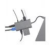 ICY BOX IB-DK4040-CPD Przewodowy USB 3.2 Gen 1 (3.1 Gen 1) Type-C Antracyt, Czarny