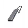 ICY BOX IB-DK4040-CPD Przewodowy USB 3.2 Gen 1 (3.1 Gen 1) Type-C Antracyt, Czarny