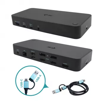 i-tec USB 3.0 / USB-C / Thunderbolt, 3x 4K Stacja dokująca + Power Delivery 100W