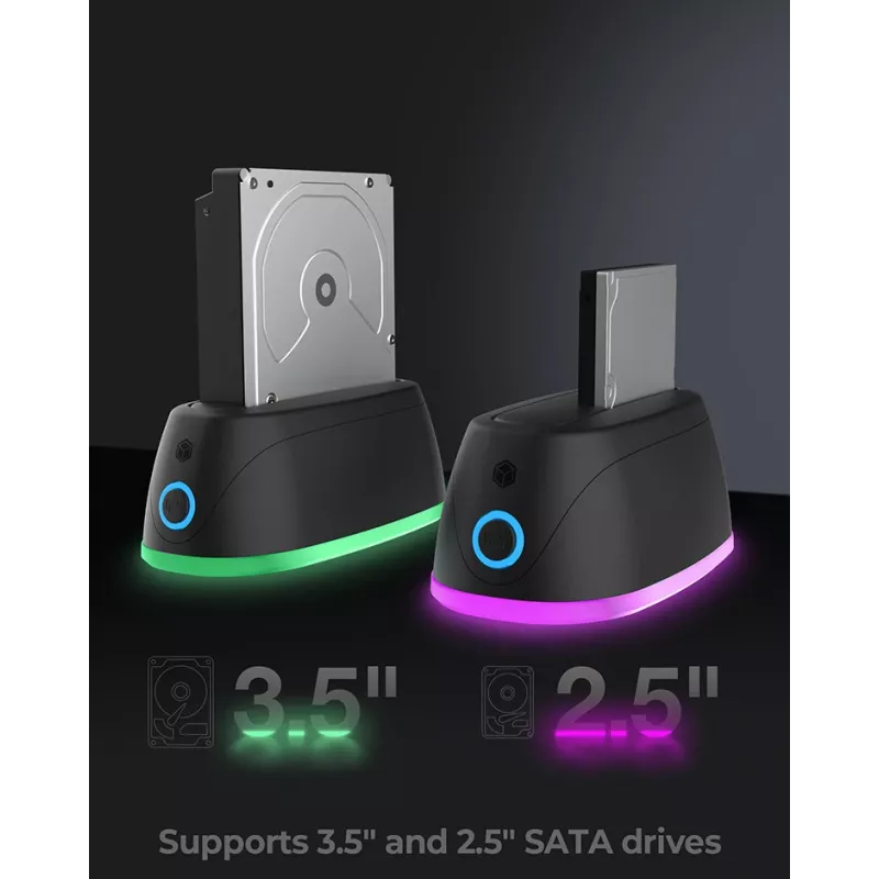 ICY BOX IB-1124L-C3 USB 3.2 Gen 1 (3.1 Gen 1) Type-B Czarny