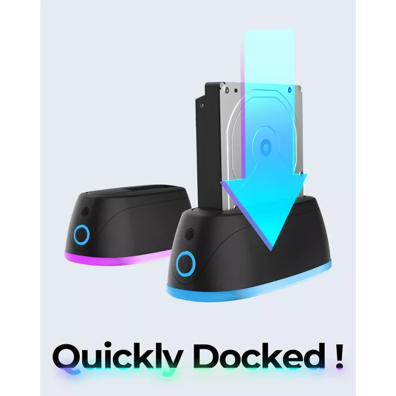 ICY BOX IB-1124L-C3 USB 3.2 Gen 1 (3.1 Gen 1) Type-B Czarny