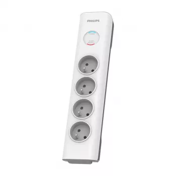 Listwa przeciwprzepięciowa Philips SPN7040WA/60 4 gniazda AC 600 J 2 m Biała