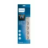 Listwa przeciwprzepięciowa Philips SPN7040WA/60 4 gniazda AC 600 J 2 m Biała