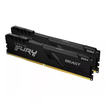 Kingston Technology FURY Beast 64GB 3600MT/s DDR4 CL18 DIMM (Zestaw 2 sztuk) Czarny