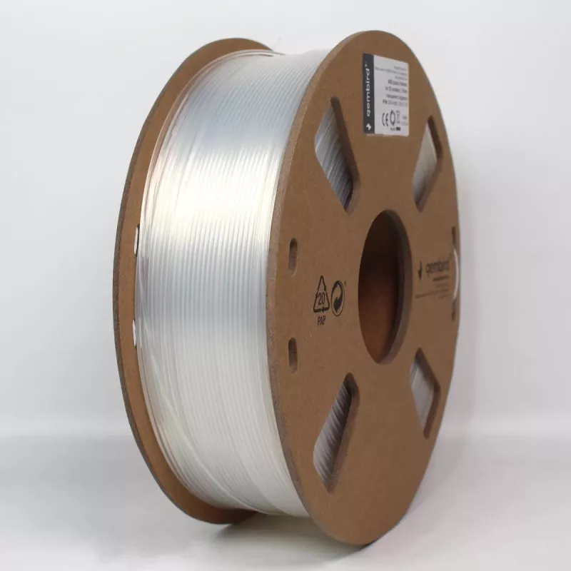 Gembird filament ABS 1,75 mm, 1 kg, przezroczysty