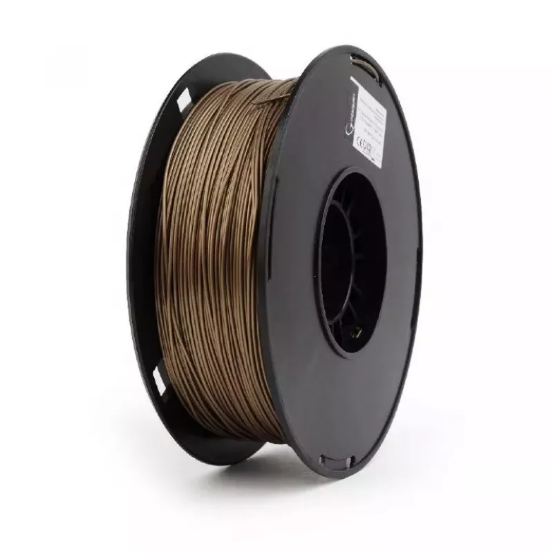 Filament GEMBIRD PLA-PLUS, kolor metaliczny „złoty”, 1,75 mm, 1 kg