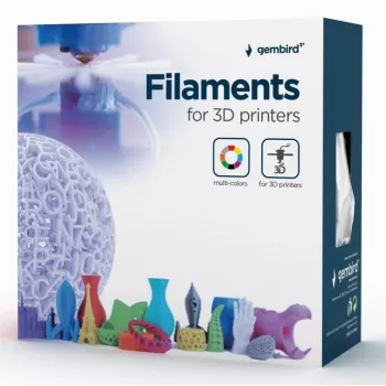 GEMBIRD PLA-PLUS filament, srebrny, 1.75 mm, 1 kg