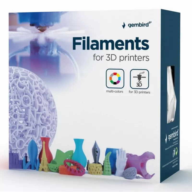 GEMBIRD PLA-PLUS filament, biały, 1,75 mm, 1 kg