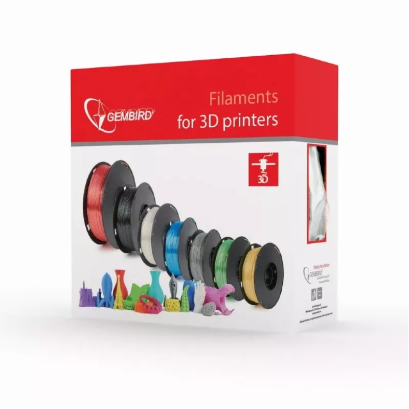 Materiał do druku 3D Gembird 3DP-PLA1.75-01-TR