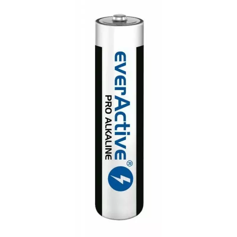 Alkaliczne baterie AAA everActive LR03PRO4T — 4 szt., 1,5 V, 1250 mAh, 44,5×10,5 mm