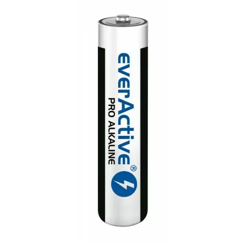 Alkaliczne baterie AAA everActive LR03PRO4T — 4 szt., 1,5 V, 1250 mAh, 44,5×10,5 mm