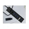 ICY BOX IB-HUB1700-U3 USB 3.2 Gen 1 (3.1 Gen 1) Type-A 5000 Mbit/s Czarny