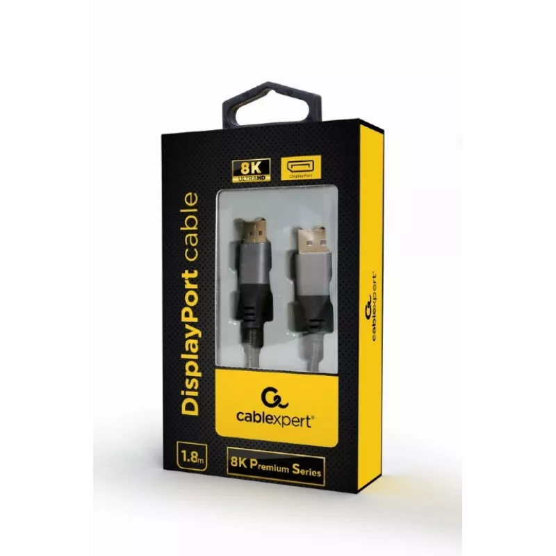 Kabel DisplayPort GEMBIRD, 8K Premium Series, 2 m