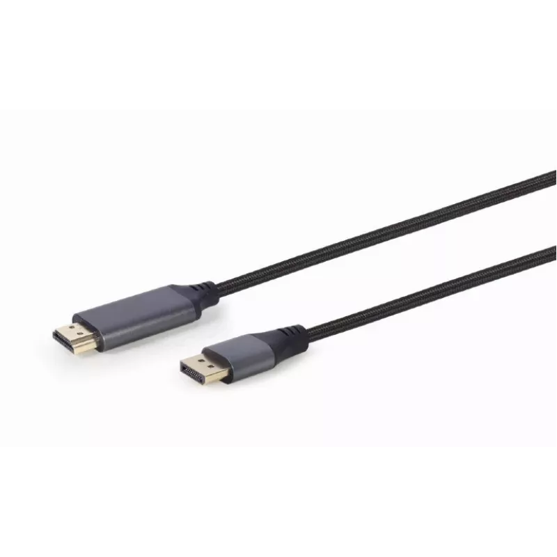 Adapter kabla wideo Gembird CC-DP-HDMI-4K-6 — DisplayPort do HDMI Typ A, 1,8 m, 4K, czarny