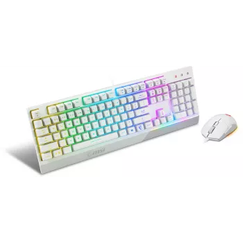 Zestaw klawiatury i myszy gamingowej MSI VIGOR GK30 COMBO WHITE