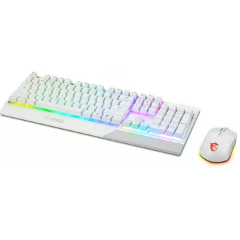 Zestaw klawiatury i myszy gamingowej MSI VIGOR GK30 COMBO WHITE