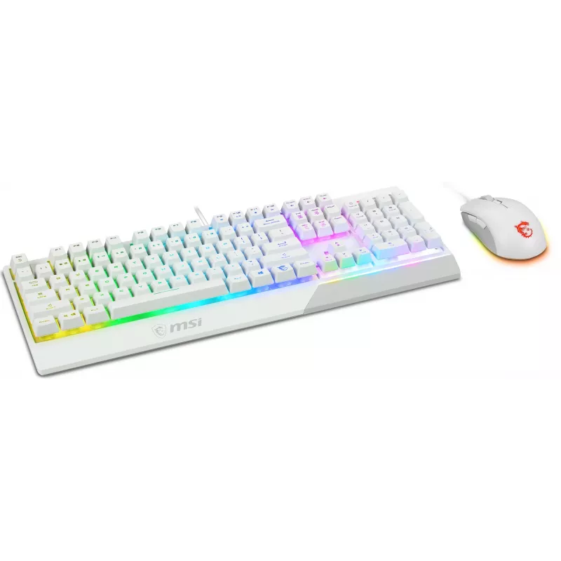 Zestaw klawiatury i myszy gamingowej MSI VIGOR GK30 COMBO WHITE