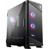 Obudowa PC MSI MPG VELOX 100R Mid Tower Czarna — ATX, 7 slotów rozszerzeń, 2× wnęki 3,5 cala, 2× wnęki 2,5 cala, USB-C