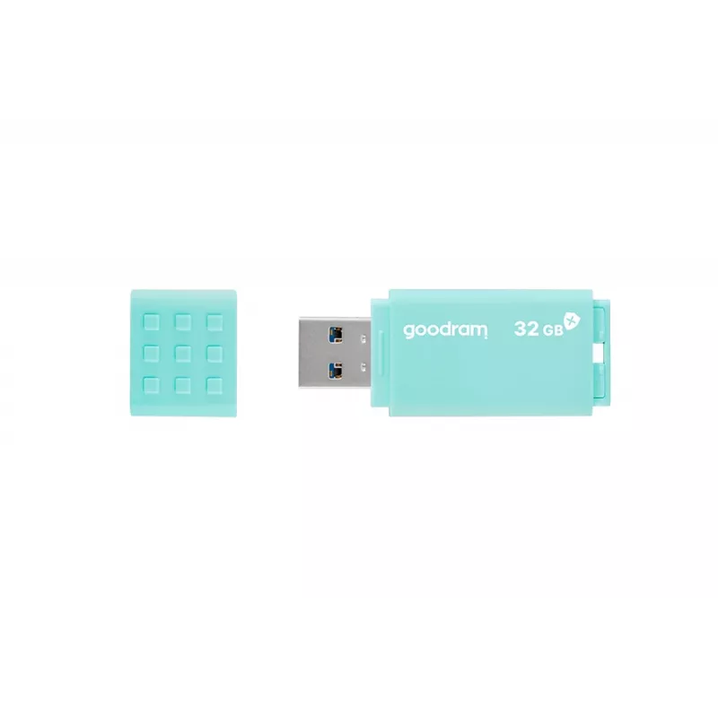 Pendrive GOODRAM UME3 32 GB USB Type-A 3.2 Gen 1 — turkusowy, odczyt 60 MB/s, zapis 20 MB/s