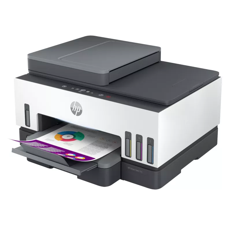 Wielofunkcyjne urządzenie HP Smart Tank 790 — termiczny atramentowy, kolor, A4, Wi‑Fi, Ethernet, dupleks, 15 str./min (czarny), 4800x1200 dpi