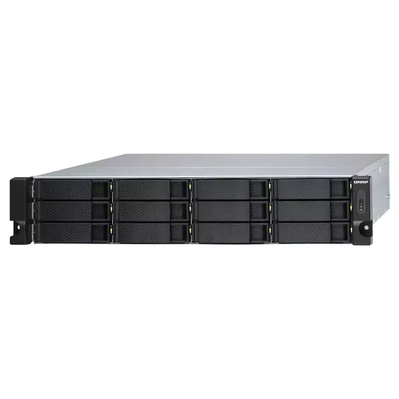 QNAP - TL-R1200S-RP - Festplatten-Array - 12 Schächte (SATA-600) SATA 6Gb/s (extern) Rack einbaufähig 2U