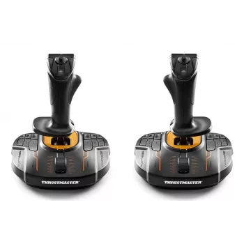 Thrustmaster T.16000M FCS SPACE SIM DUO Czarno-Pomarańczowy, USB Joystick Analogowy/Cyfrowy PC