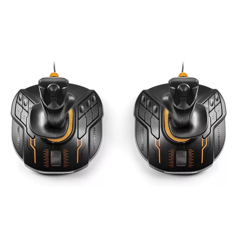 Thrustmaster T.16000M FCS SPACE SIM DUO Czarno-Pomarańczowy, USB Joystick Analogowy/Cyfrowy PC