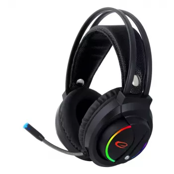 Przewodowy zestaw słuchawkowy gamingowy ESPERANZA EGH470 — nauszny, 3,5 mm, kabel 2 m, podświetlenie, 32 Ω, 105 dB