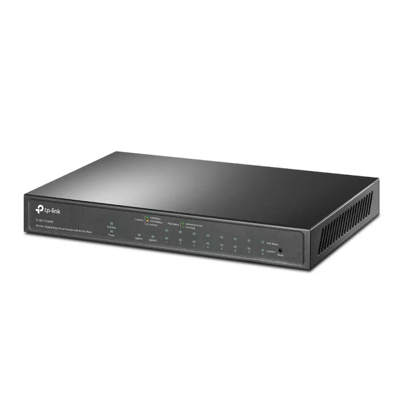 Przełącznik zarządzalny TP-Link TL-SG1210MPE 10-portowy Gigabit z 8 portami PoE+