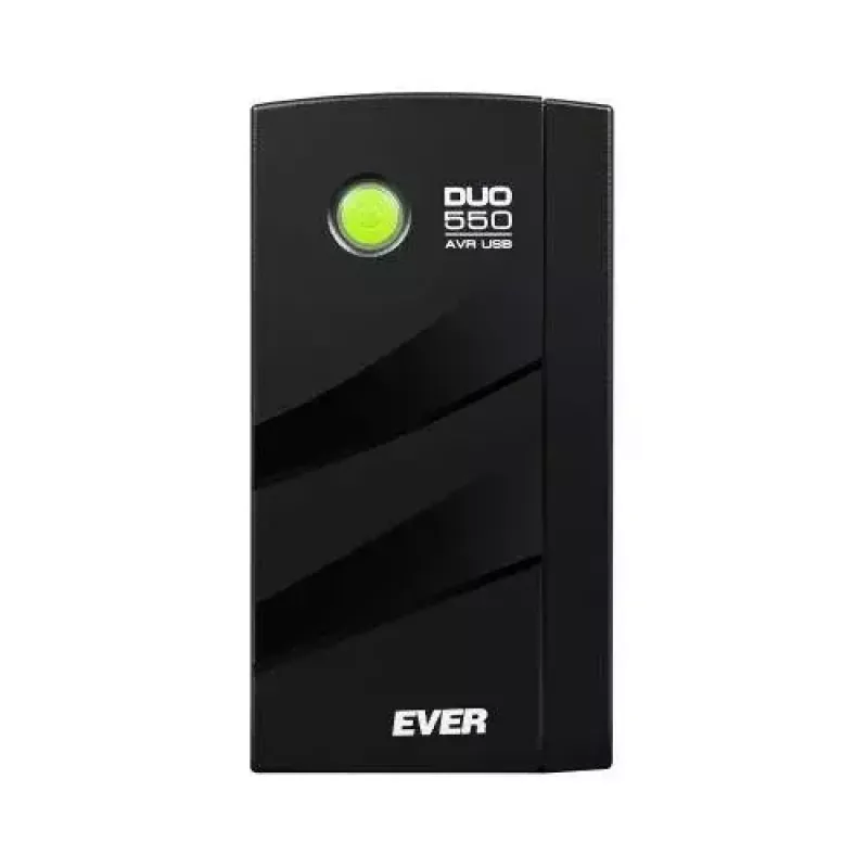 Zasilacz awaryjny UPS EVER DUO 550 PL AVR USB 550VA, 0,55 kVA / 330 W, Line-Interactive, 3× gniazda C13, akumulator 12V 5Ah