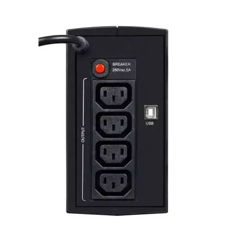 Zasilacz awaryjny UPS EVER DUO 550 PL AVR USB 550VA, 0,55 kVA / 330 W, Line-Interactive, 3× gniazda C13, akumulator 12V 5Ah