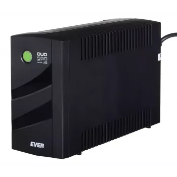 Zasilacz awaryjny UPS EVER DUO 550 PL AVR USB 550VA, 0,55 kVA / 330 W, Line-Interactive, 3× gniazda C13, akumulator 12V 5Ah