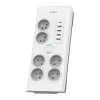 Philips SPN7060WA/60 listwa przeciwprzepięciowa biała 6 gniazd AC 2 m