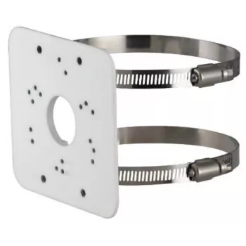 Dahua PFA152-E uchwyt słupowy, stop aluminium, biały, do słupów Ø80–150 mm