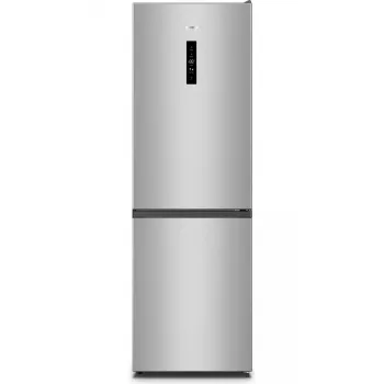 Wolnostojąca lodówko-zamrażarka Gorenje NRK6192AS4, 304 l (lodówka 207 l / zamrażarka 97 l), No Frost, Szary