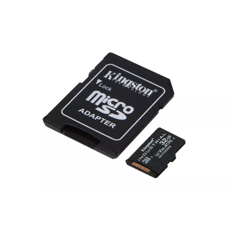 Kingston Technology 32GB microSDHC Industrial C10 A1 pSLC Karta + Adapter SD