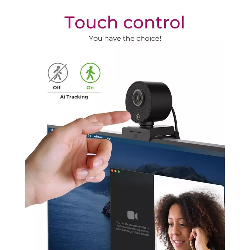Kamera internetowa ICY BOX IB-CAM501-HD 1920 x 1080 pikseli USB 2.0 Czarny