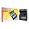 Ładowarka do akumulatorów everActive NC-3000 — uniwersalna ładowarka do AA/AAA/C/D (4-komorowa) czarna, 100–240 V