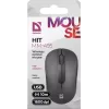 Bezprzewodowa mysz optyczna DEFENDER HIT MM-495 RF, oburęczna, 1600 DPI, odbiornik USB RF, czarna