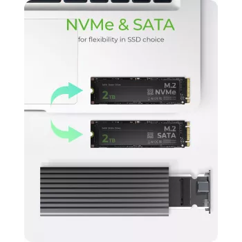 Obudowa na dysk SSD ICY BOX IB-1817MC-C31 M.2 Szary