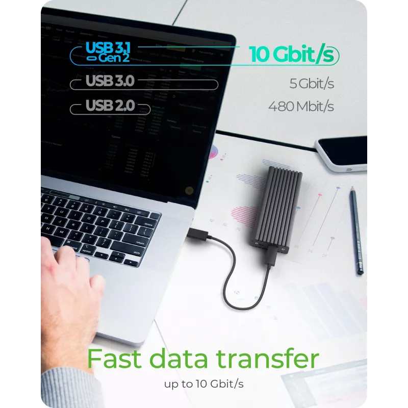 Obudowa na dysk SSD ICY BOX IB-1817MC-C31 M.2 Szary