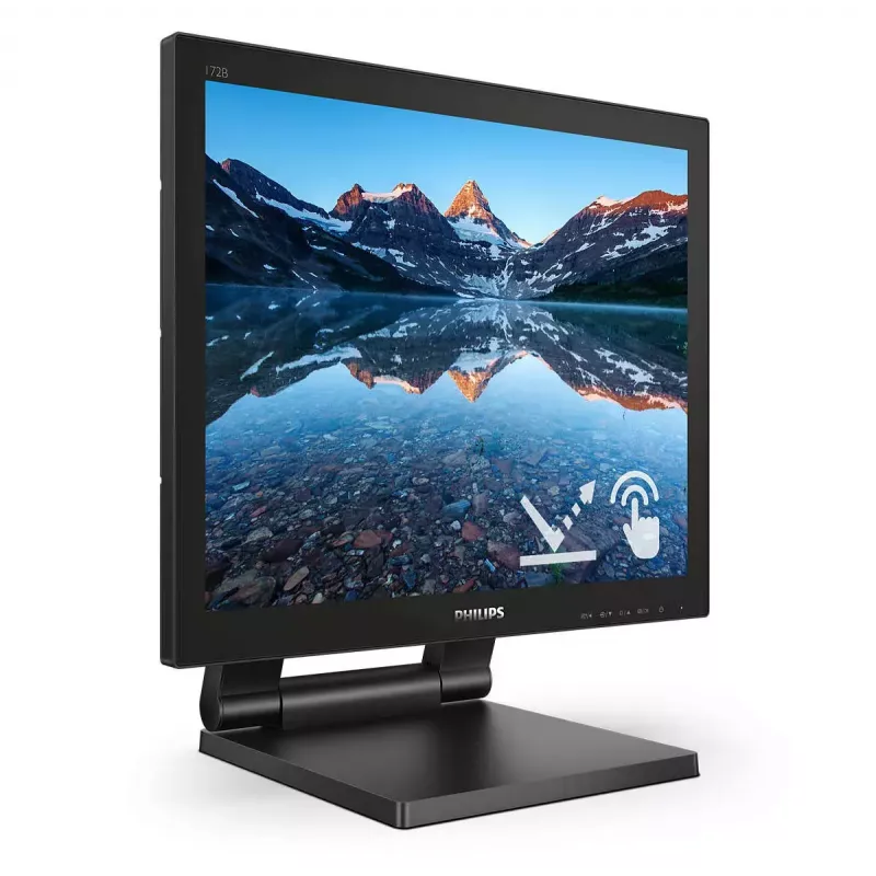 Philips 172B9TL/00 monitor komputerowy 43,2 cm (17 cali) 1280 x 1024 pikseli Full HD LCD ekran dotykowy Czarny