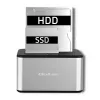Stacja dokująca QOLTEC 5316 na 2x 2,5/3,5 cala HDD/SSD, SATA, USB 3.0 (5 Gb/s), obudowa aluminiowa