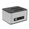 Stacja dokująca QOLTEC 5316 na 2x 2,5/3,5 cala HDD/SSD, SATA, USB 3.0 (5 Gb/s), obudowa aluminiowa